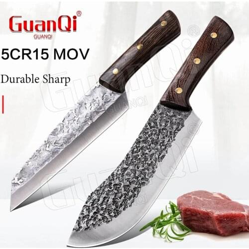 High Carbon Steel Butcher Cleaver Handmade Forged Cleaver Kitchen Knifes Stainless Steel Razor Sharp Slicing Knife Boning Knife