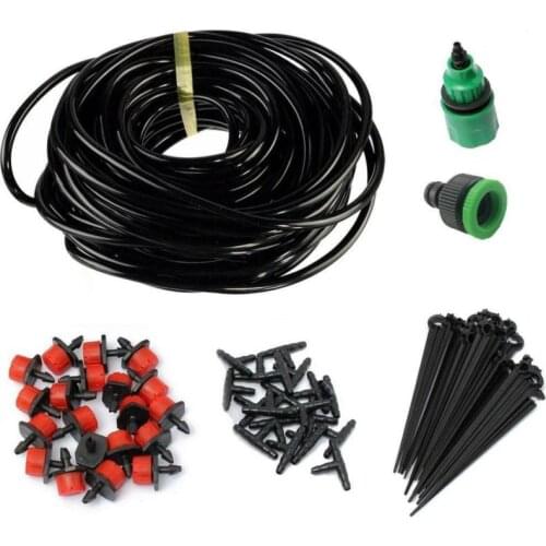 25m Water Irrigation Kit Set Micro Drip Watering System Automatic Plant Garden Tool Drip Spray Irrigation Micro-sprinklers