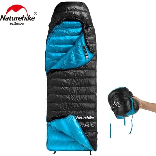 Naturehike adult sleeping bag Envelope Type White Goose Down sleeping bag Winter Warm Sleeping Bags