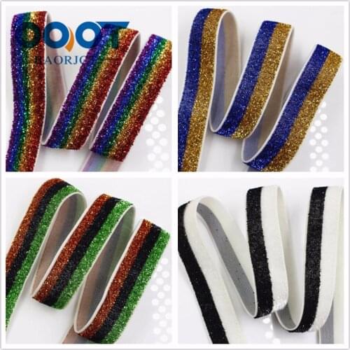 OOOT BAORJCT 175173,16MM Multicolor Green onions Elasticity Ribbon,DIY handmade headdress accessories material,Hair decoration