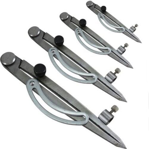 Professional Adjustable Wing Divider Pencil Marking Compass-Circle Maker Edge Creaser DIY Leather Craft Tool