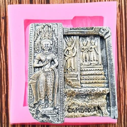 Egyptian Stone Statue Silicone Molds 3D Craft Fondant Cake Decorating Tools Kitchen Baking Chocolate Mold Candy Moulds