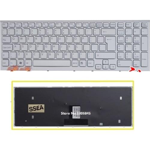 SSEA New UI Keyboard English white For Sony Vaio VPC-EB VPC EB pcg-71211v VPCEB36FG VPCEB4J1R laptop keyboard