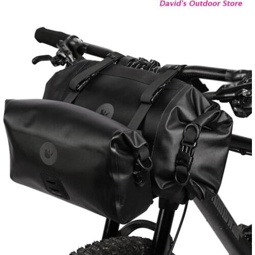 Handlebar Bag Bike Bag 12L Front Tube MTB Frame Large Capacity, 2 Pieces, Front Tube, Mtb, Bike Accessories X3UA