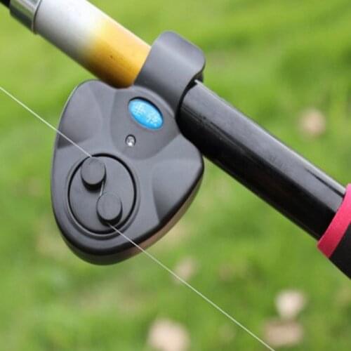 LED Light Fishing Fish Bite Alarm Electronic Buzzer on Fishing Rod Daytime Night Indicator With Battery
