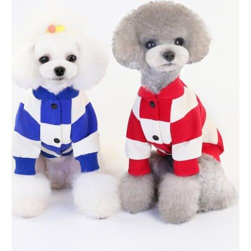 French Bulldog Striped Sweaters Fashion Coat Winter Warm Pet Dog Clothes for Small Medium Dogs Corgi Chihuahua Pug Sweater