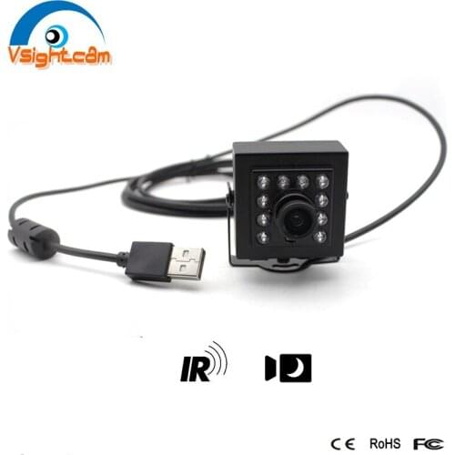 USB 2.0 720P HD WebCam Security Camera 40*40mm With IR 10Pcs 940nm Leds Web Computer PC Laptop NotebooK Night Vision Camera