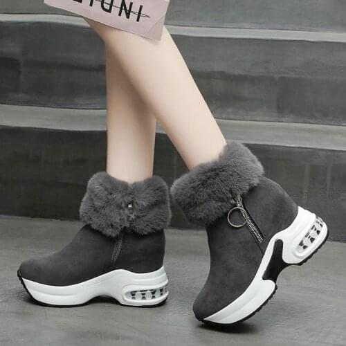 Winter Women Boots Warm Fur Sneakers Platform Snow Boots Women Ankle Boots Female Causal Shoes Ankle Boots for Women Botas Mujer