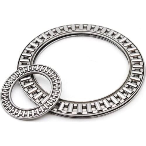 1pcs 80mm-160mm inside diameter plane thrust needle roller combined ultra-thin bearing steel 105mm-200mm outer DIA 6mm-7mm thick