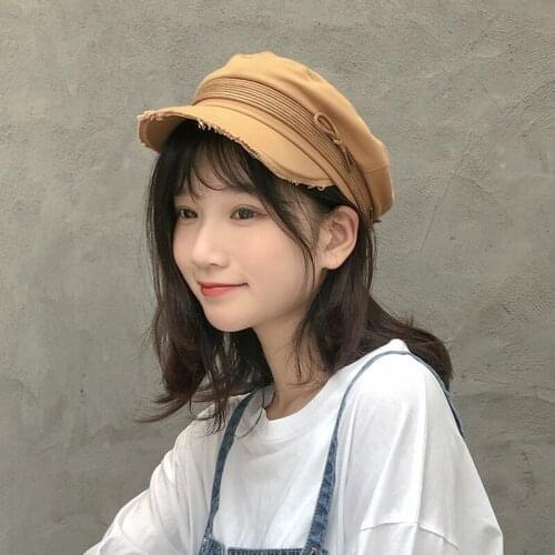 2020 Fashion Summer Autumn Ladies Beret Women Newsboy Hat Knot Navy Caps Retro Flat Top Casual Wild Octagonal Cap