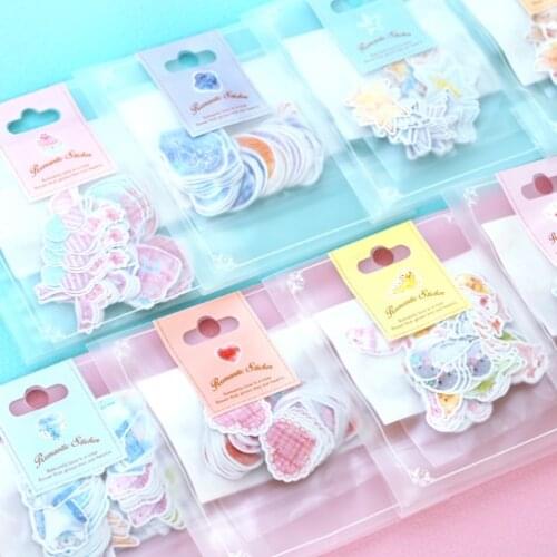70pcs/pack Kawaii Stickers Life Food Sticker Painted Watercolor Diary Photo Decorative Stickers