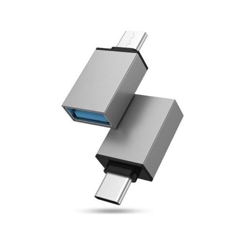 25PCS/LOT USB 3.0 2.0 to Type c OTG adapter Alumium Phone accessories Connector for One plus 6 5 Xiaomi mi 8 Huawei