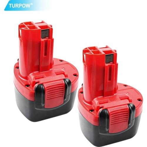 Turpow 3.0mAh 2X NI-MH BATTERfor Bosch BAT048 Rechargeable Battery PSR 960 BH984 BAT119 BAT100 BAT001 BPT1041 BH974 2607335260