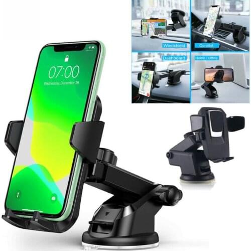 Car Phone Holder 360° rotation Windshield Dashboard Mount Holder No Magnetic For iPhone Samsung GPS car accessories