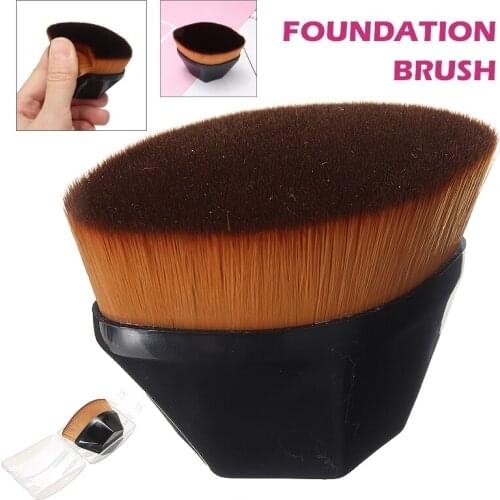 Flawless Foundation Brush High Density BB Cream Makeup Kit w Case For Powder Blush Concealer Cosmetics 2Colors