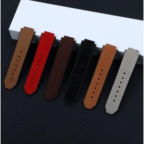 Watch Bracelet For HUBLOT BIG BANG CLASSIC FUSION Matte Leather Deployant Clasp Strap Watch Accessories Watch Band Belt Chain