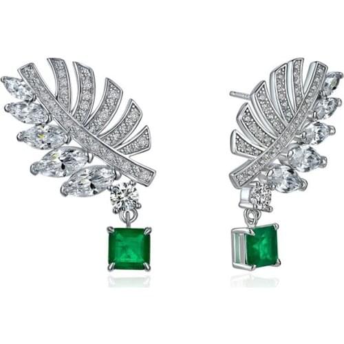 Designer Fashion 925 Sterling Silver Jewelry 3A Cubic Zirconia Party Earring