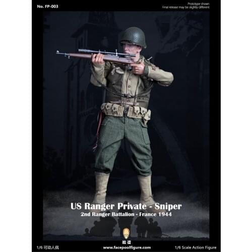 Facepoolfigure FP-003 WWII US Ranger Private Sniper France 1944 1/6 FIGURE