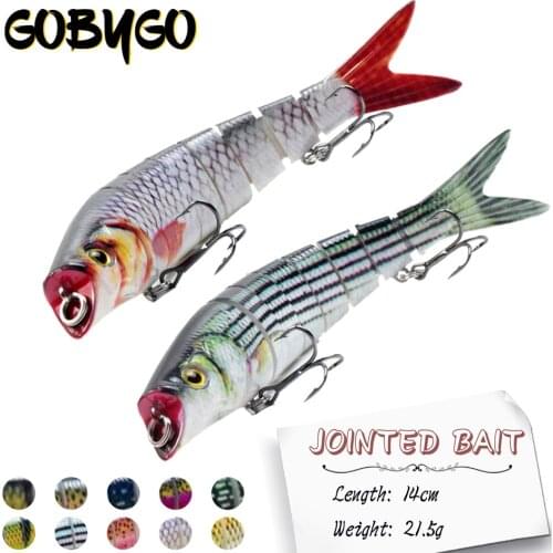 Hot 140mm 21.5g Segment Bait Swimbait Hard Bait Crankbait Multi Jointed Bait Sinking Wobblers Fishing Lures For Pike Sinking