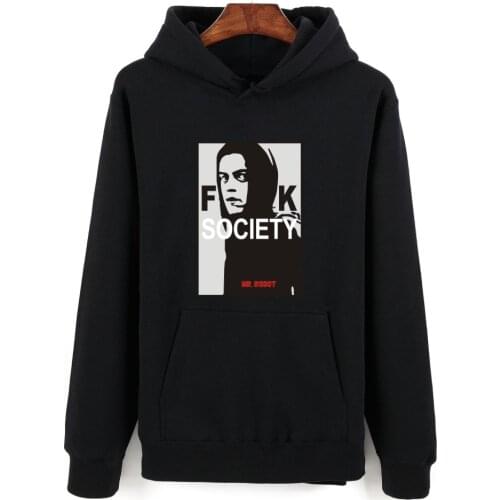 Mr Robot Hoodies Streetwear Fashion Hip Hop Hoodies Harajuku Casual Men Women Hoodies Autumn Cotton Retro Oversized Sweatshirts