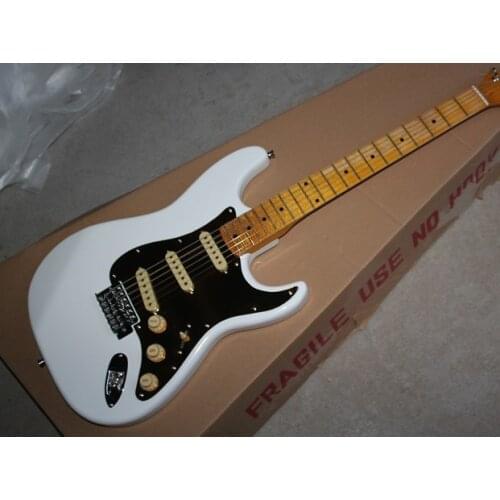 Customized electric guitar, maple fingerboard, black shield, SSS pickup, can be customized as required, free delivery