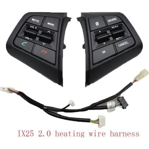 Cruise Control Switch Button Multifunction Steering Wheel Button For ix25 1.6 For creta 2.0 With heating harness