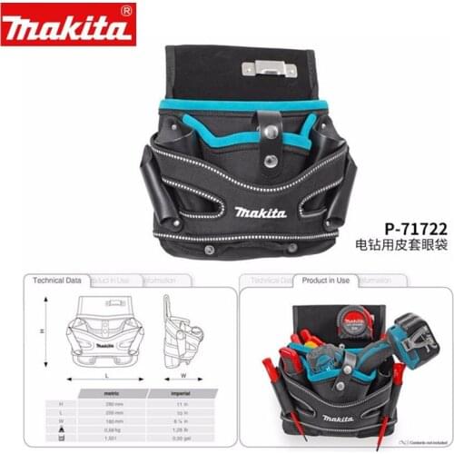MAKITA P-71722 DRILL HOLSTER & POUCH Bags BagUniversal L/R Belt Storage