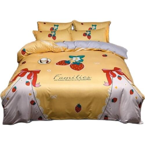 3/4pcs Bedding Set Horse Printed Duvet Cover Set Bedclothes for Home