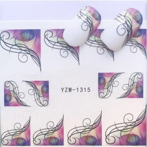 Circle Color Nail stickers art decorations slider adhesive Water Transfer decals manicure lacquer accessoires polish foil