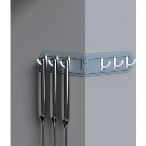 Glue hook corner hook behind the storage door perforation-free kitchen rotatable multifunctional hook