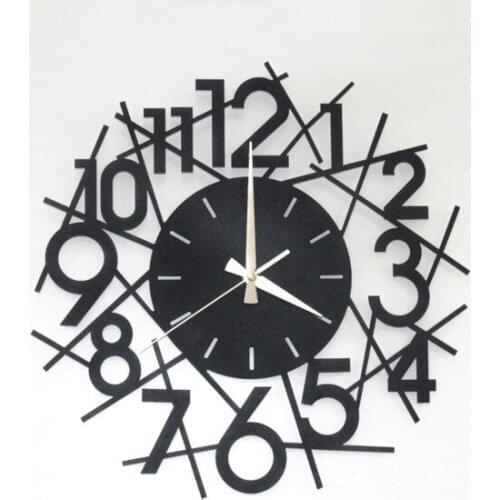 Thorqtech Metal Wall clock Modern Digit 50 cm Wall clock