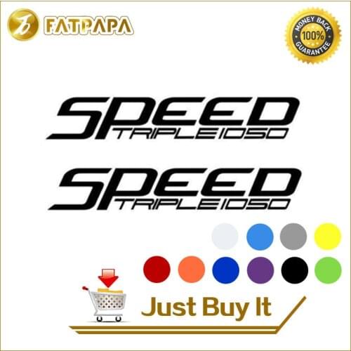 Motorcycle bike Fuel tank Wheels Fairing notebook Luggage helmet MOTO Sticker decals For Triumph Speed Triple 1050