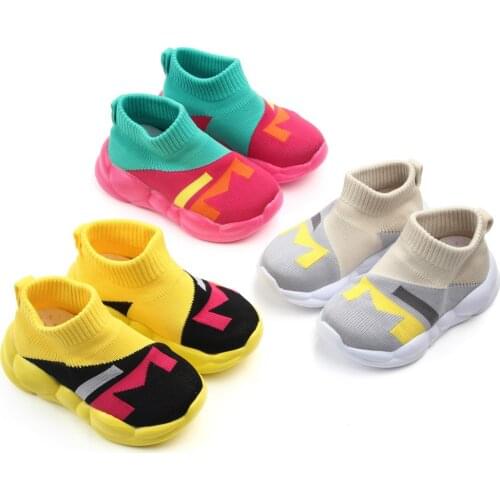 Bobora Children Toddler Girs Boys Shoe Color Matching Baby Shoes Casual Sports Shoes