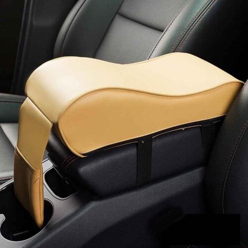 Car Leather Armrest Pad Universal Automotive Armrests Center Console Arm Rest Pad Cushion