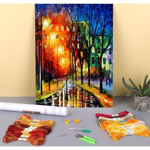 Farewell To Autumn Pre-Printed 11CT Cross-Stitch Kit Embroidery DMC Threads Painting Handiwork Handicraft Sewing Gift Mulina