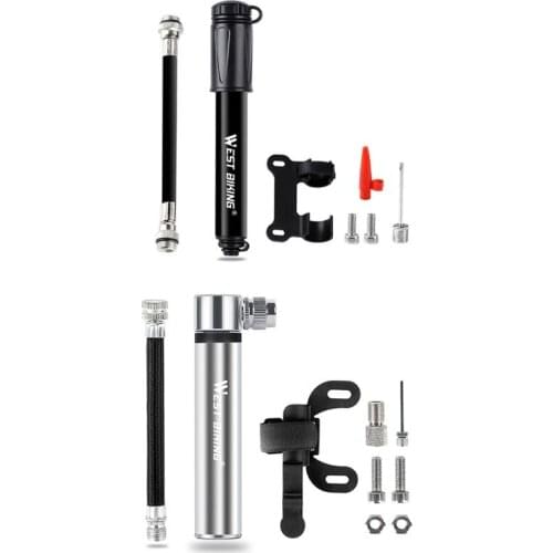 Portable 100Psi High Pressure Pump Bicycle Basketball Mini Inflatable Pumps