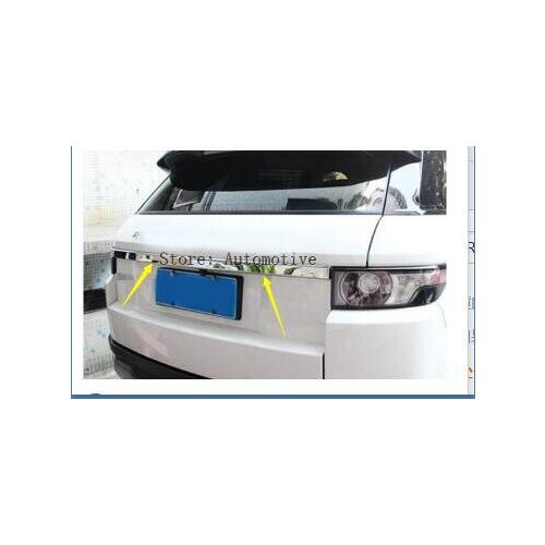 Silver Rear Door Trunk Lid Cover Trim For Land Rover Range Rover Evoque 2012-2016 1pcs