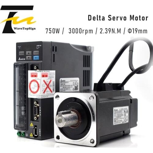 Delta Servo Motor 750W B2 Series ASD-B2-0721-B ECMA-C20807RS 3M Wire 2.39N.M 5.1A Good Quality Use For Automated Industry