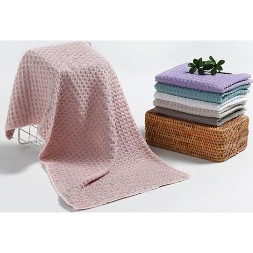 Waffle face towel adult soft terry absorbent quick-drying body hand shampoo towel towel washbasin wash cloth bathroom