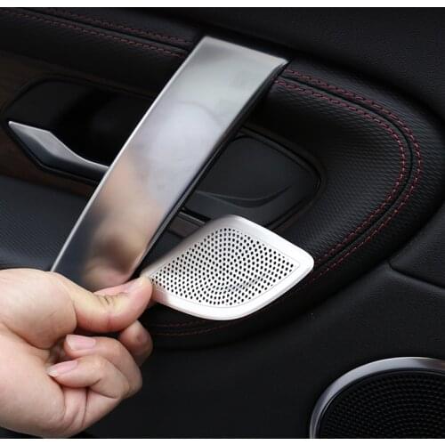 Aluminum Alloy Inner Door Handle Bowl Decorative Sequins Trim Cover For Land Rover Discovery Sport 2020 Interior Accessories