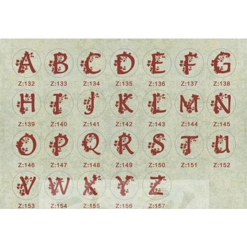 Wax Seal Copper head Curlicue Vintage 26 Letters DIY Scrapbooking Vintage wax sealing stamp invitation/envelop gift seal leaves