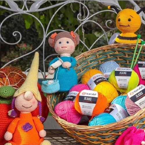Yarnart Jeans Yarn %55 Cotton - %45 PolyAcr 50gr-160m Cardigan Sweater Shawl Blouse Home Textile Amigurumi Crochet Knitting