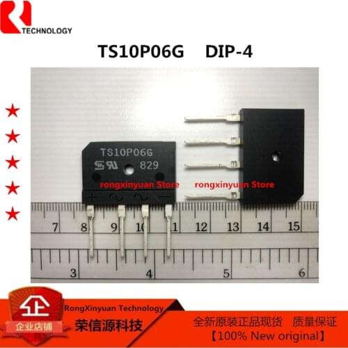 TS10P06G ZIP-4 TS10P06 10A/600V Rectifier Bridge New Original new original
