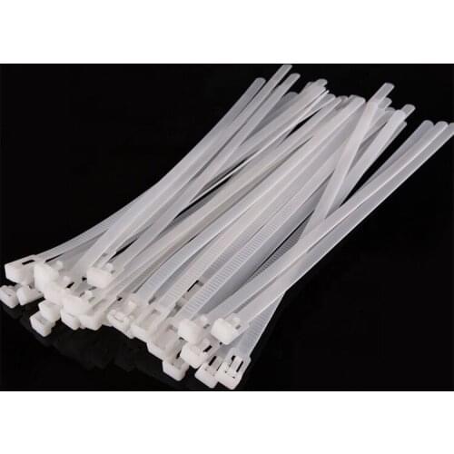 100pcs Releasable nylon cable ties may loose slipknot tie reusable packaging Plastic Zip Tie wrap Strap 8*150/200/250/300/400