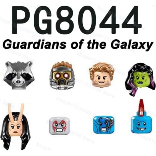 8pcs/set Guardians of the Galaxy series Assemble Building Blocks Bricks Superhero Model Figures Toys Children Gifts PG8044
