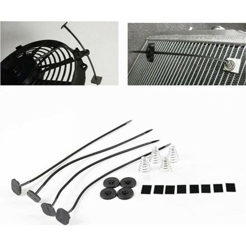 Car Auto Universal Electric Cooling Radiator Mounting Modified Fan Replacement Slim Pull Push Racing Electric Radiator