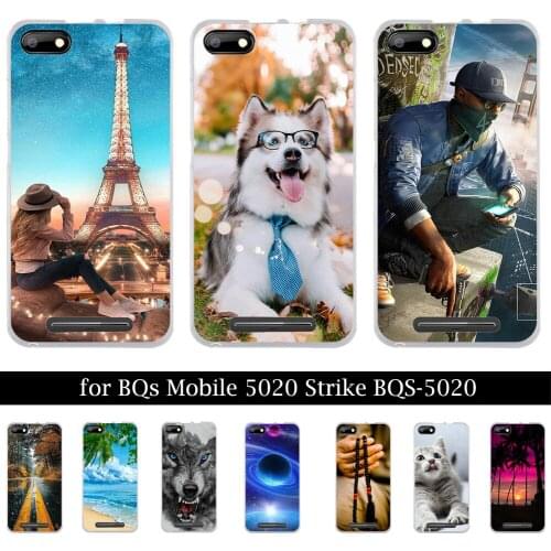 CEOTNG For BQ Strike BQS-5020 Case Capa Print Painted Back Cover For BQ Strike BQS 5020 BQS5020 Soft Silicone Phone Cases Bags