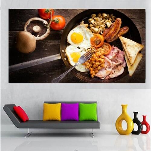 Diy diamond painting cross stitch egg bread fruit food full square round mosaic diamond painting embroidery kitchen decoration