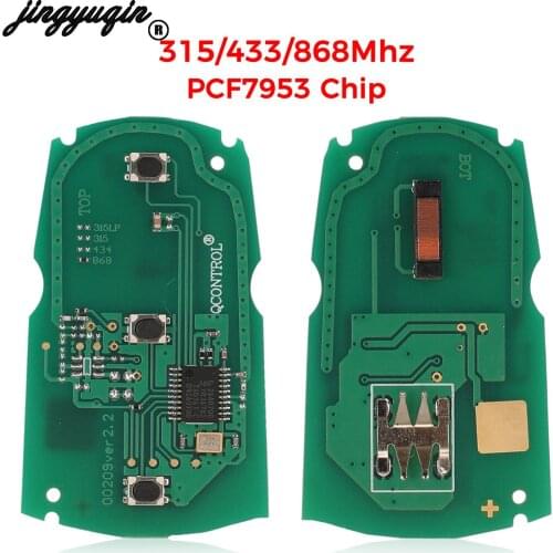 Jingyuqin 315Mhz /433/ 868Mhz ID46 PCF7953 Chip Remote Smart Car Key Circuit Board Fob For BMW 1/3/5/7 Series CAS3 System X5 X6
