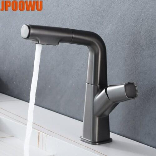 JPOOWU Pull-out Bath Mixers With Shower Head